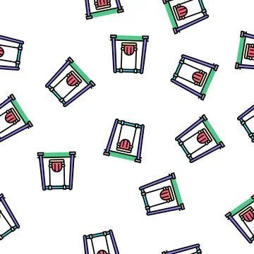 Swing kindergarten vector seamless pattern Ilustración de archivo