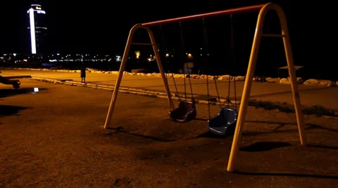 Swing at Night 3 Vídeo Stock 39911888