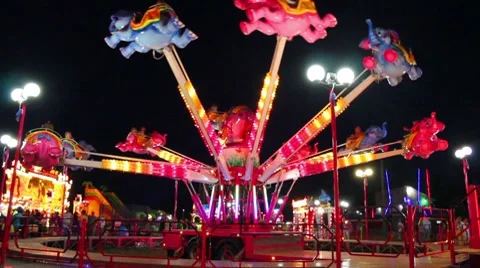 Swing in park Stock Footage 8549995