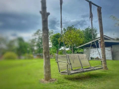 Swing in the park Stock Photos
