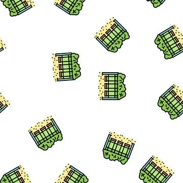 Swing park vector seamless pattern 스톡 일러스트