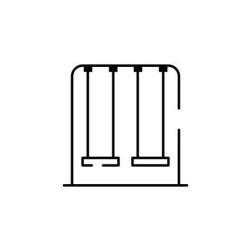 Swing, play, park icon. Element of landscape for mobile concept and web apps Stock Illustration