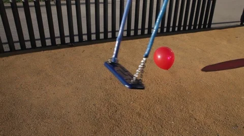 Swing at Playground Swinging Alone Stock Footage 43480932