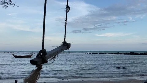 Swing By The Sea - 002 Stock Footage 165708269