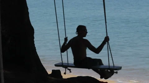 Swing,  sea Video stock 5297992