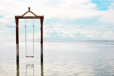 Swing in the sea Stock Photos