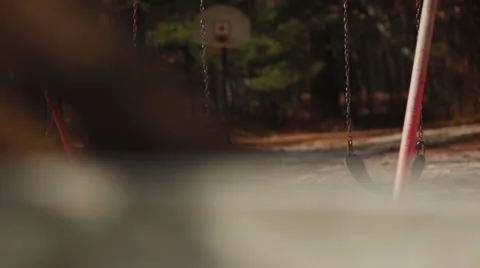 Swing Set, Winter Stock-Footage 33693358