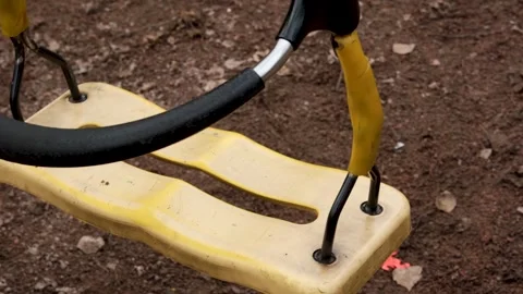 The swing is swinging empty. 4k video, 動画素材 270490978