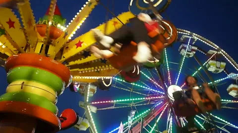 Swing tower fun Stock Footage 28901885