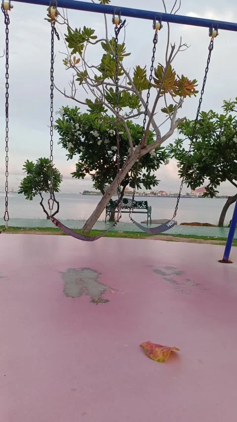 A swing on which no one sits Stock Footage 276948905