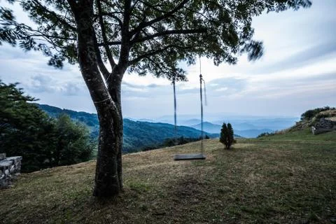 Swing in the wind Stock Photos