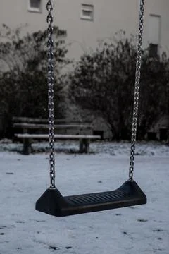 Swing in Winter Stock Photos
