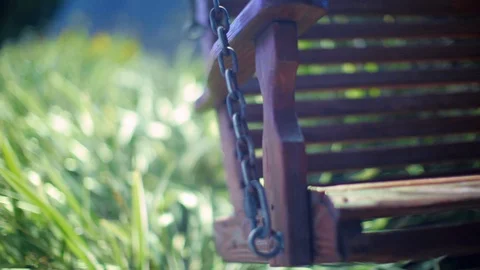 Swinging Bench Stock Footage 129624700