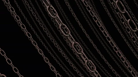 Swinging chains 03 Stock Footage 47075953