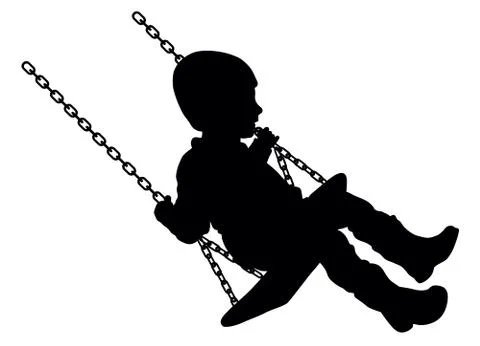 Swinging child Stock Illustration