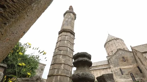 The swinging column of Tatev Monastery 2 Video stock 333508385