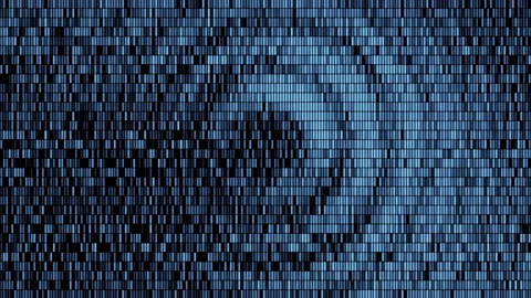 Swinging confetti. Motion. A blue background in animation that seems to sway in Video stock 214470414