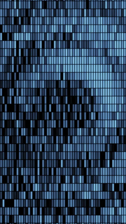 Swinging confetti. Motion. A blue background in animation that seems to sway in Video stock 278208993