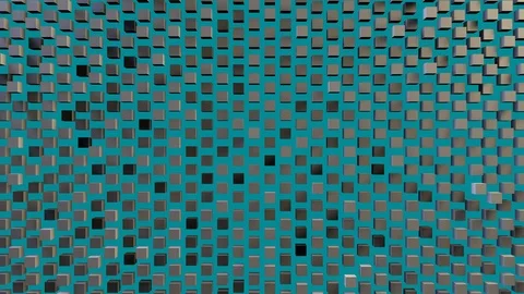 Swinging Cubes Emerald Motion Background Seamless Loop Stock Footage 101727429