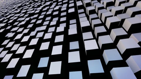 Swinging Cubes Motion Background Seamless Loop DOF Video stock 101727573