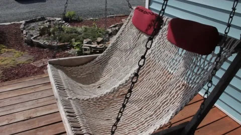 A swinging front porch swing Stock Video Pond5