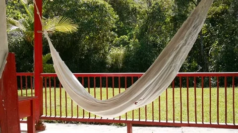 Swinging hammock Video stock 46932276