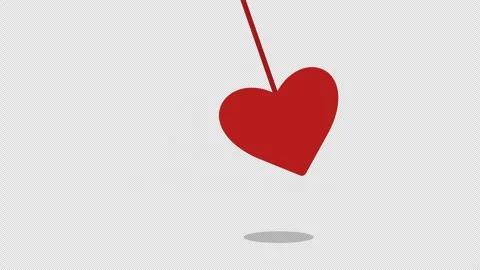 Swinging heart Stock Footage 325040583