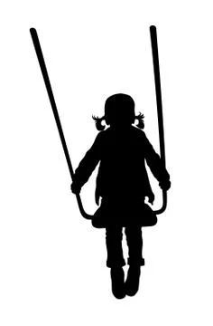 Swinging kid Stock Illustration