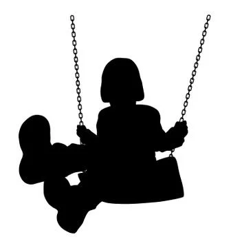 Swinging kid Stock Illustration