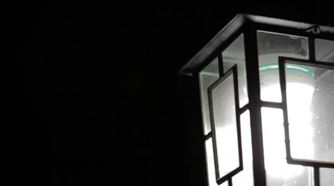 Swinging lamp at night Video stock 51110415