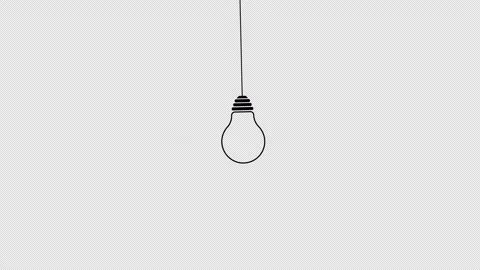Swinging Light Bulb Animation Stock Footage 305097469