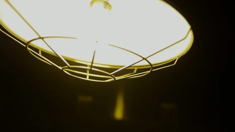 Swinging light in room close up abstract Video stock 108814140
