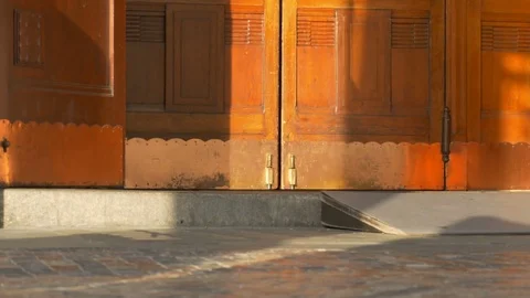 Swinging Old Doors Stock Footage 82697982