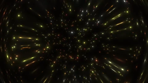 Swinging particles through a distorting lens 2 Stock Footage 300404297