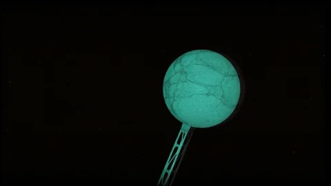 Swinging pendulum ball upside down Stock Footage 72131978