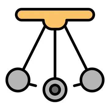 Swinging pendulum icon vector flat Illustrazione stock