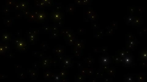 Swinging shimmering particles on a black background Stock Footage 300404344