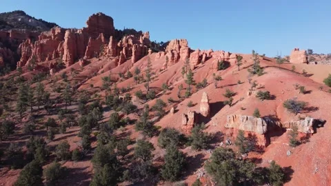 Swinging by Utah spires Video stock 161863343