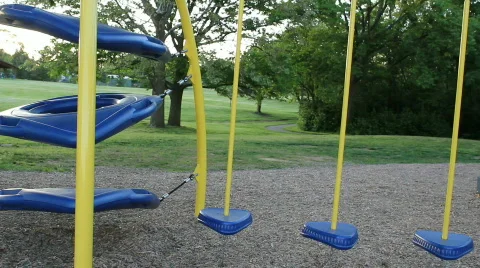 Swings blowing in the wind Video stock 714410