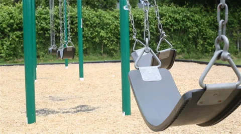 Swings Bush Background Moving Medium Stock Footage 57729910