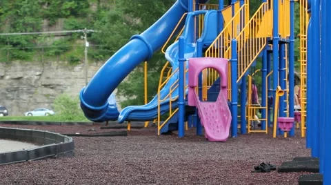 Swings coming in and out of frame Stock Footage 6792490