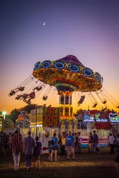 Swings at the Fair Stock Photos