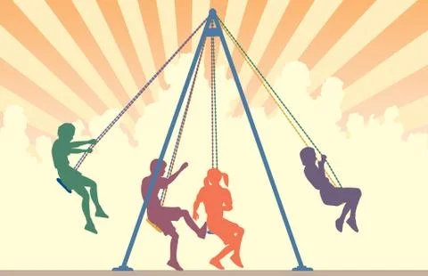 Swings Illustrazione stock