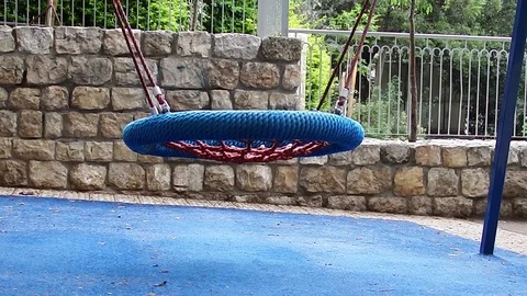 Swings in the park Stock-Footage 92206811