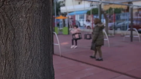 Swings in the park Stock Footage 232876163