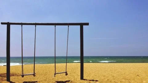Swings Foto stock
