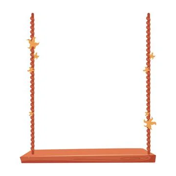 Swings semi flat color vector object Stock Illustration