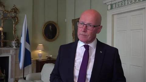 Swinney says he will push Burnham for powers to hold Scottish independence vote Stock Footage 340168768