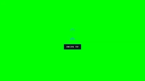Swipe up and down arrow guide gesture on green screen Video stock 343494859