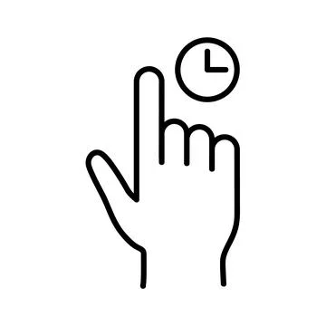 Swipe and scroll flat icon. Pictogram for web. Line stroke. Isolated on white Stock Illustration